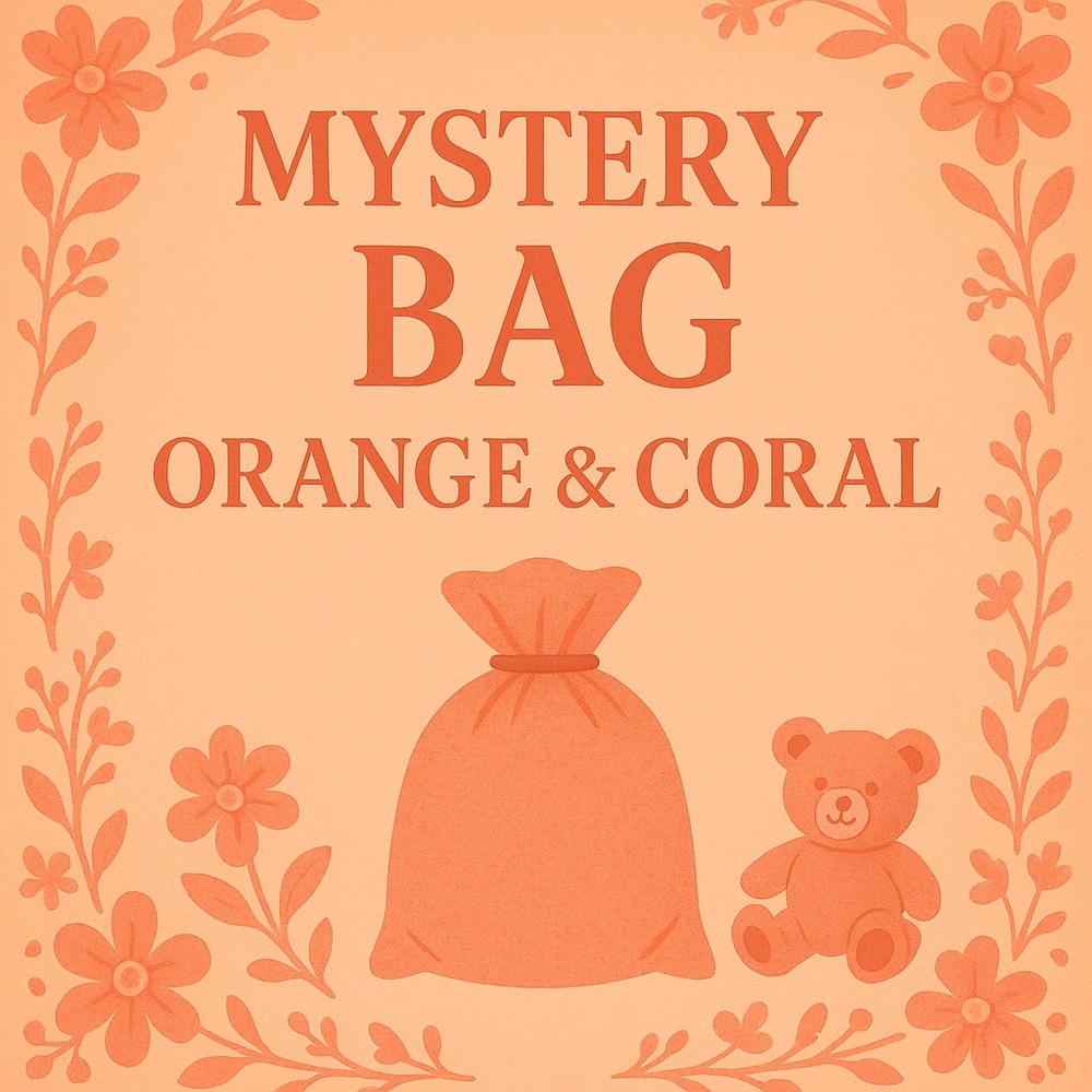 Large Orange/Coral Theme Mystery Box - value TBD - 5 items